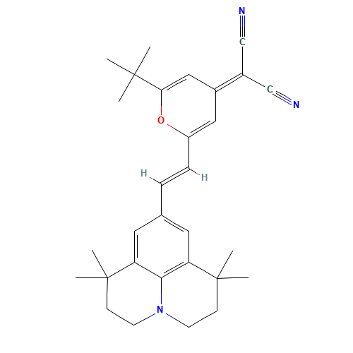 4-(Dicyanomethylene)-2-tert-butyl-6-(1,1,7,7-tetramethyljulolidin-4-yl-vinyl)-4H-pyran (CAS: 200052-70-6) - Related Chemical Product