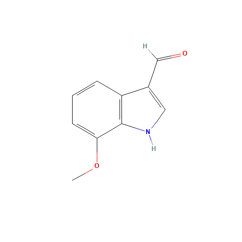 7-Methoxy-3-indolecarboxaldehyde (CAS: 109021-59-2) - Chemical Structure and Molecular Formula 