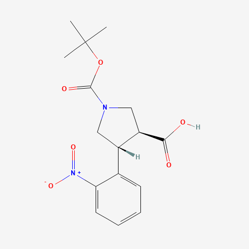 Trans-1-Boc-4-(2-nitrophenyl)pyrrolidine-3-carboxylic acid (CAS: 959577-51-6) - Related Chemical Product