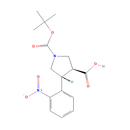 Trans-1-Boc-4-(2-nitrophenyl)pyrrolidine-3-carboxylic acid (CAS: 959577-51-6) - Related Chemical Product