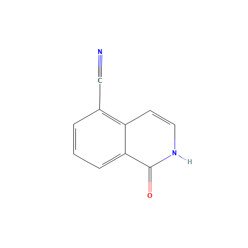 1-oxo-1,2-dihydroisoquinoline-5-carbonitrile (CAS: 90947-07-2) - Chemical Structure and Molecular Formula 