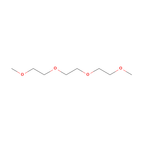 TRIETHYLENE GLYCOL DIMETHYL ETHER (CAS: 112-49-2) - Chemical Structure and Molecular Formula 