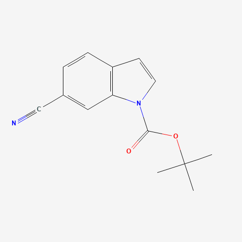 6-CYANO-1H-INDOLE,N-BOC PROTECTED 98 (CAS: 889676-34-0) - Chemical Structure and Molecular Formula 
