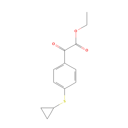 ethyl 2-(4-(cyclopropylthio)phenyl)-2-oxoacetate (CAS: 745052-94-2) - Related Chemical Product