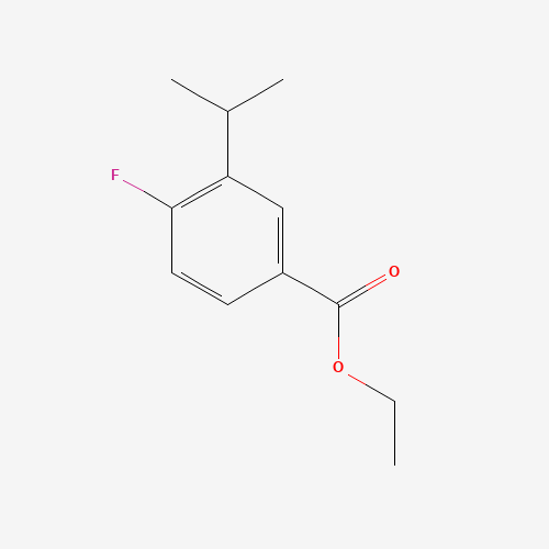 ethyl 4-fluoro-3-isopropylbenzoate (CAS: 1112179-21-1) - Chemical Structure and Molecular Formula 
