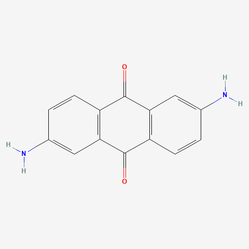 2,6-Diaminoanthraquinone (CAS: 131-14-6) - Chemical Structure and Molecular Formula 