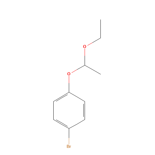 4-Bromophenyl 1-ethoxyethyl ether (CAS: 90875-14-2) - Chemical Structure and Molecular Formula 