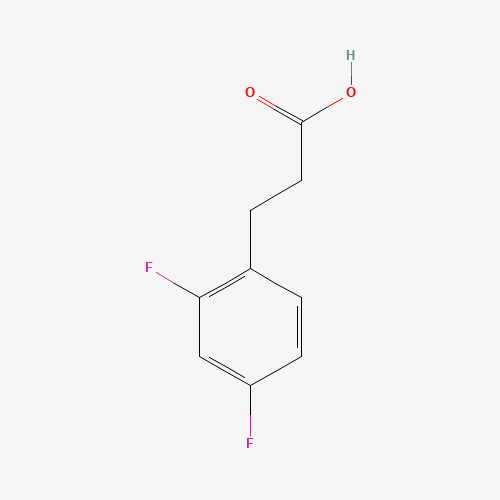 3-(2,4-DIFLUOROPHENYL)PROPIONIC ACID (CAS: 134672-70-1) - Chemical Structure and Molecular Formula 