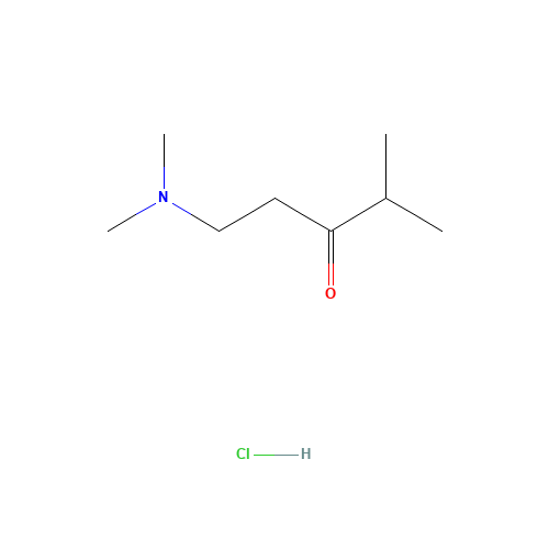 1-dimethylamino-4-methyl-pentan-3-one (CAS: 25287-61-0) - Chemical Structure and Molecular Formula 