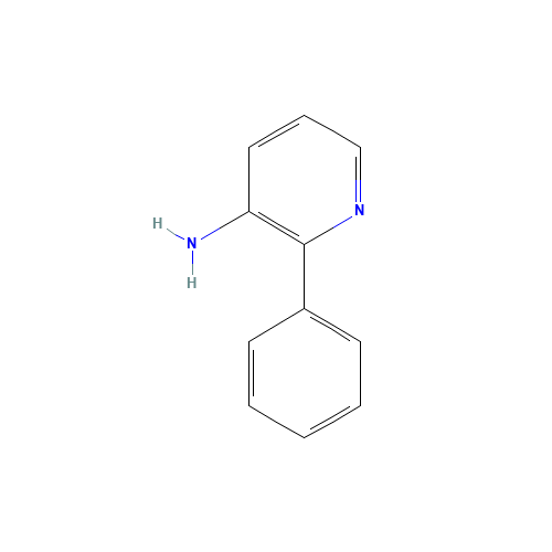 3-AMINO-2-PHENYLPYRIDINE (CAS: 101601-80-3) - Chemical Structure and Molecular Formula 