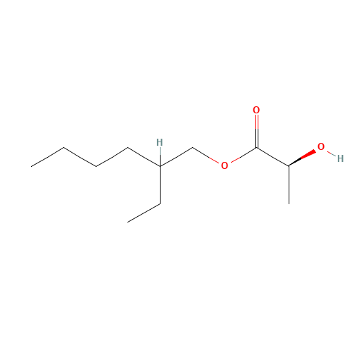 2-Ethylhexyl lactate (CAS: 186817-80-1) - Chemical Structure and Molecular Formula 