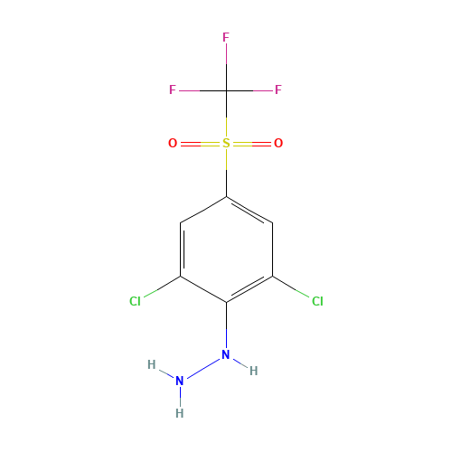 2,6-Dichloro-4-(trifluoromethylsulfonyl)phenylhydrazine (CAS: 104614-74-6) - Related Chemical Product