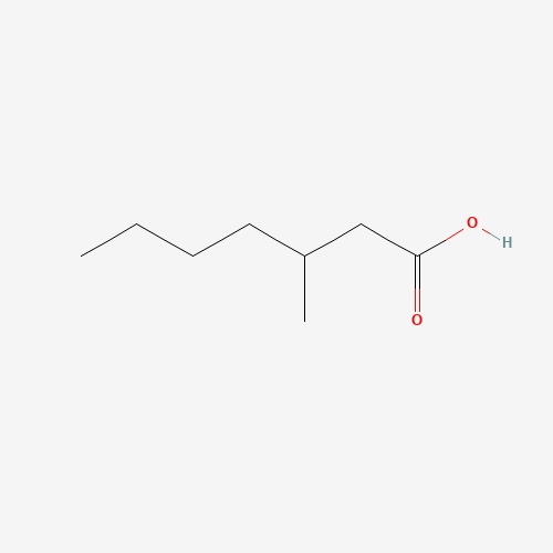 3-METHYLHEPTANOIC ACID (CAS: 53663-30-2) - Chemical Structure and Molecular Formula 