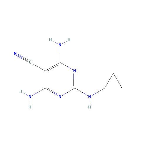 Dicyclanil (CAS: 112636-83-6) - Chemical Structure and Molecular Formula 