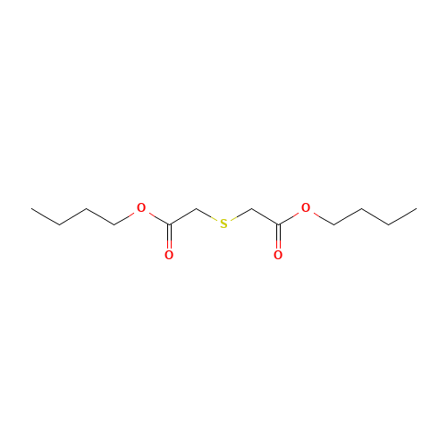 dibutyl 2,2'-thiobisacetate (CAS: 4121-12-4) - Chemical Structure and Molecular Formula 