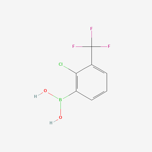 2-Chloro-3-trifluoromethylphenylboronic acid (CAS: 957061-11-9) - Chemical Structure and Molecular Formula 