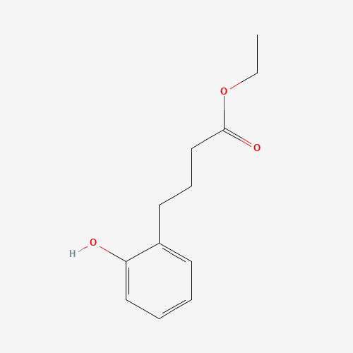 ethyl 4-(2-hydroxyphenyl)butanoate (CAS: 20921-17-9) - Chemical Structure and Molecular Formula 