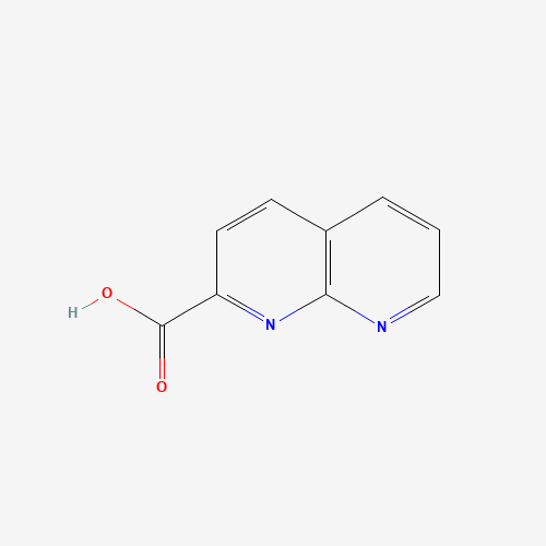 1,8-NAPHTHYRIDINE-2-CARBOXYLICACIDMONOHYDRATE (CAS: 215523-34-5) - Chemical Structure and Molecular Formula 
