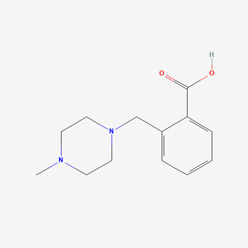 2-(4-METHYLPIPERAZIN-1-YLMETHYL)BENZOIC ACID (CAS: 514209-40-6) - Chemical Structure and Molecular Formula 