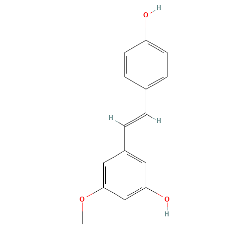 Pinostilbene (CAS: 42438-89-1) - Chemical Structure and Molecular Formula 