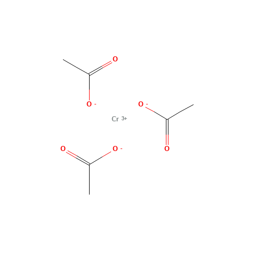 Chromic acetate (CAS: 1066-30-4) - Chemical Structure and Molecular Formula 
