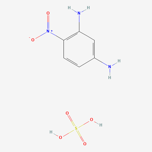 4-Nitro-1,3-phenylenediamine sulfate (CAS: 200295-57-4) - Chemical Structure and Molecular Formula 