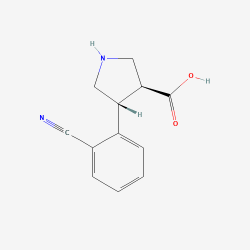 (3R,4S)-4-(2-cyanophenyl)pyrrolidine-3-carboxylic acid (CAS: 1049978-70-2) - Related Chemical Product