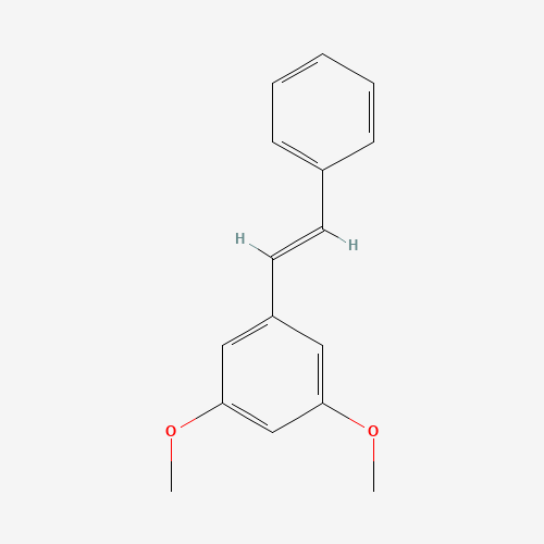 3,5-DIMETHOXYSTILBENE (CAS: 21956-56-9) - Chemical Structure and Molecular Formula 