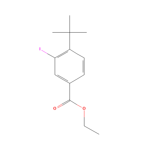 ethyl 4-tert-butyl-3-iodobenzoate (CAS: 92039-18-4) - Chemical Structure and Molecular Formula 