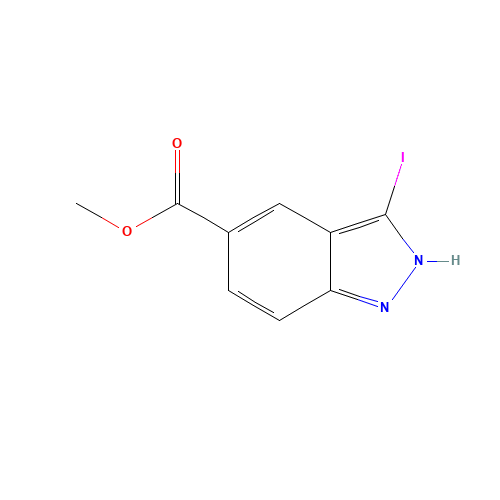3-IODO-1H-INDAZOLE-5-CARBOXYLIC ACID METHYL ESTER (CAS: 885271-25-0) - Related Chemical Product