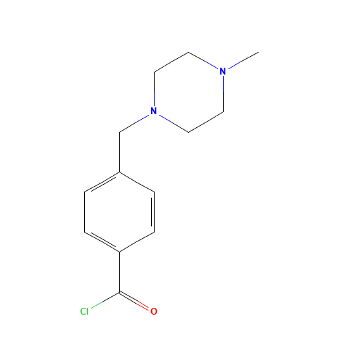 4-(4-Methylpiperazin-1-ylmethyl)benzoyl chloride (CAS: 148077-69-4) - Chemical Structure and Molecular Formula 