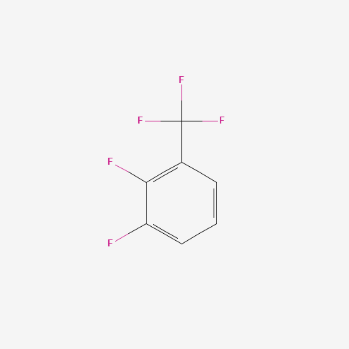 2,3-DIFLUOROBENZOTRIFLUORIDE (CAS: 64248-59-5) - Chemical Structure and Molecular Formula 