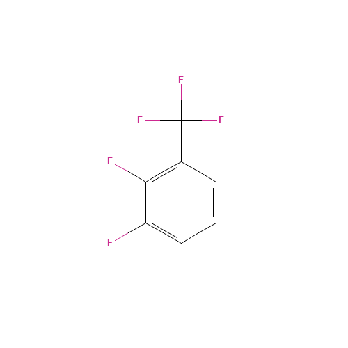 2,3-DIFLUOROBENZOTRIFLUORIDE (CAS: 64248-59-5) - Chemical Structure and Molecular Formula 