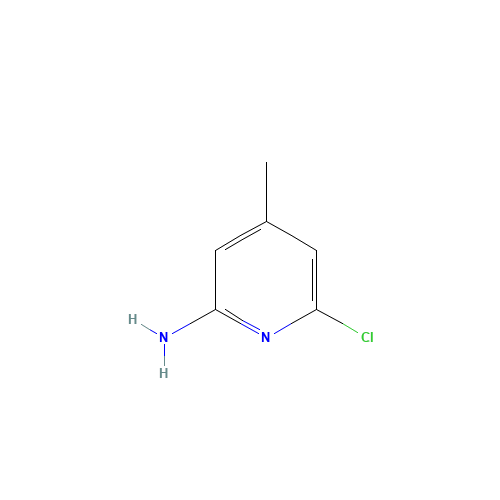 2-Amino-6-chloro-4-picoline (CAS: 51564-92-2) - Chemical Structure and Molecular Formula 