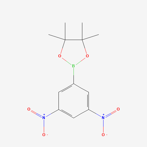 2-(3,5-Dinitrophenyl)-4,4,5,5-tetramethyl-1,3,2-dioxaborolane (CAS: 428820-95-5) - Chemical Structure and Molecular Formula 