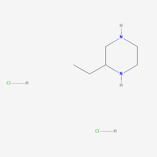 2-ethylpiperazine dihydrochloride (CAS: 438050-52-3) - Chemical Structure and Molecular Formula 