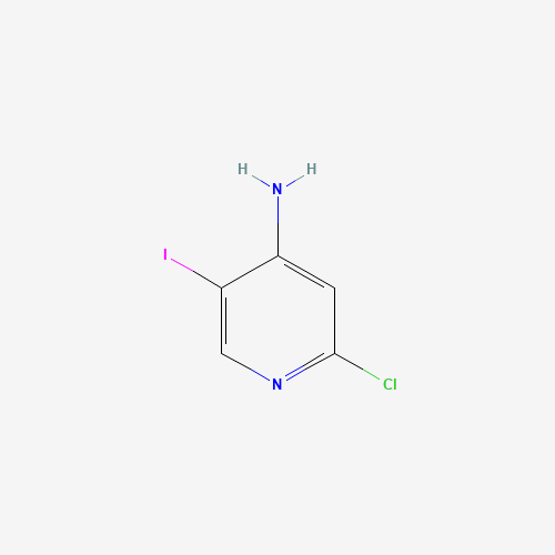 2-Chloro-5-iodo-4-pyridinamine (CAS: 800402-12-4) - Chemical Structure and Molecular Formula 