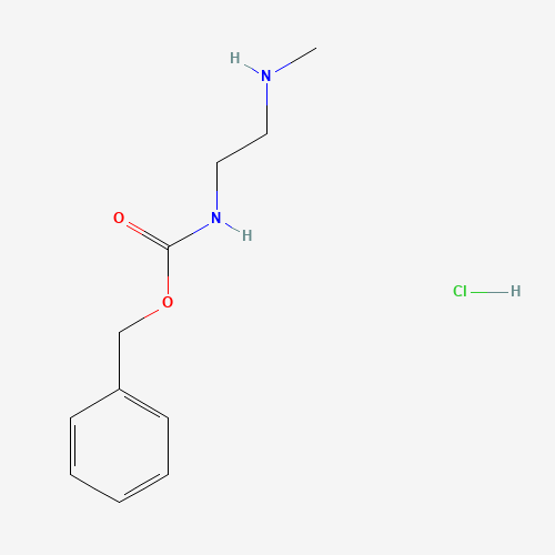 1-CBZ-AMINO-2-METHYLAMINO-ETHANE-HCl (CAS: 277328-34-4) - Chemical Structure and Molecular Formula 