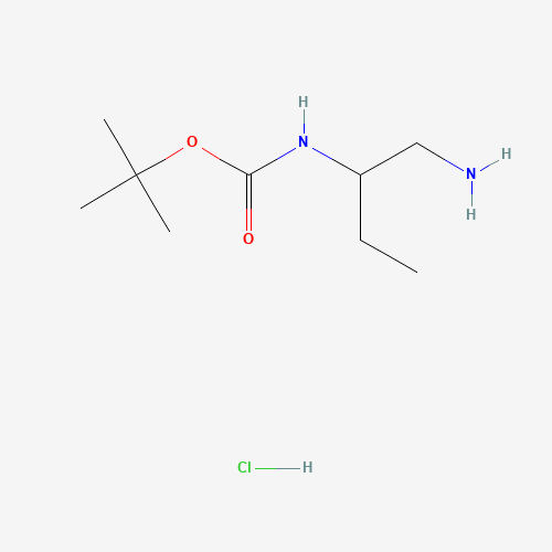 2-N-Boc-butane-1,2-diamine-HCl (CAS: 138374-00-2) - Chemical Structure and Molecular Formula 