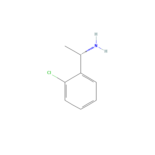 Benzenemethanamine,2-chloro-a-methyl-,(S)- (CAS: 68285-26-7) - Chemical Structure and Molecular Formula 