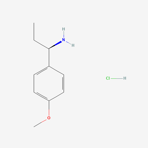 (R)-1-(4-METHOXYPHENYL)PROPAN-1-AMINE-HCl (CAS: 379711-94-1) - Chemical Structure and Molecular Formula 