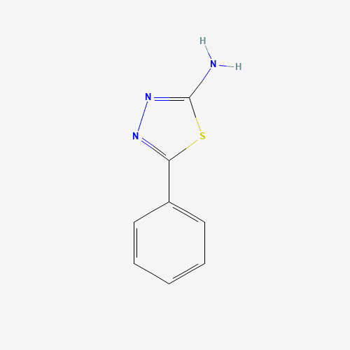 2-AMINO-5-PHENYL-1 3 4-THIADIAZOLE (CAS: 2002-03-1) - Chemical Structure and Molecular Formula 