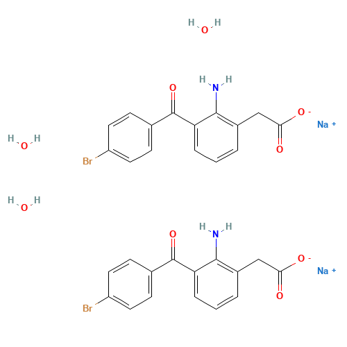 Sodium (2-amino-3-(4-bromobenzoyl)phenyl)acetate (CAS: 120638-55-3) - Chemical Structure and Molecular Formula 