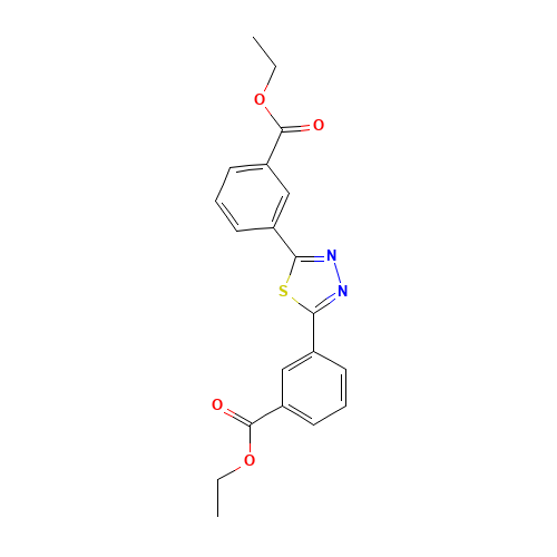 Benzoic acid,3,3'-(1,3,4-thiadiazole-2,5-diyl)bis-,diethyl ester (CAS: 91913-91-6) - Related Chemical Product