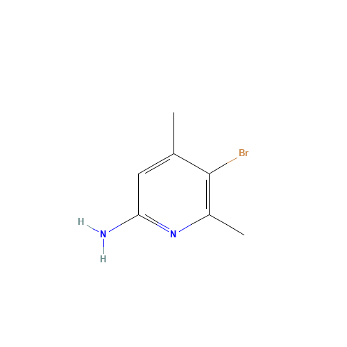 2-AMINO-5-BROMO-4 6-DIMETHYLPYRIDINE& (CAS: 89856-44-0) - Chemical Structure and Molecular Formula 