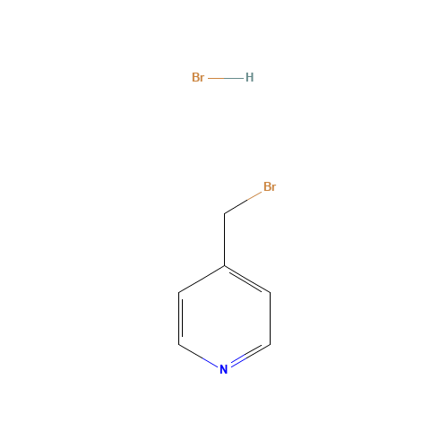 4-(Bromomethyl)pyridine hydrobromide (CAS: 73870-24-3) - Chemical Structure and Molecular Formula 