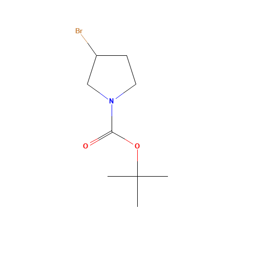 N-BOC-3-BROMOPYRROLIDINE (CAS: 939793-16-5) - Chemical Structure and Molecular Formula 