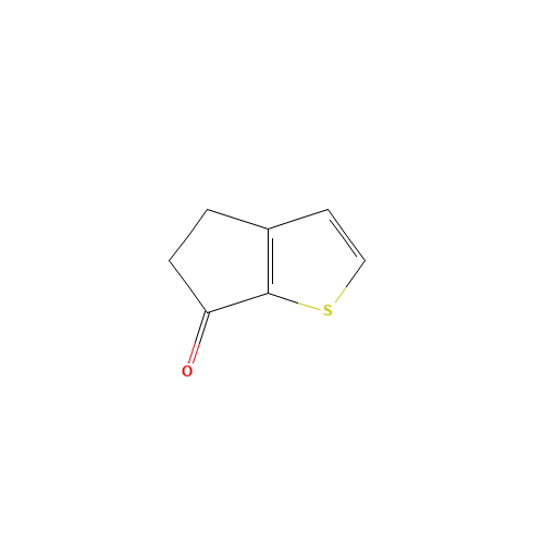 4,5-Dihydrocyclopenta[b]thiophen-6-one (CAS: 5650-52-2) - Chemical Structure and Molecular Formula 