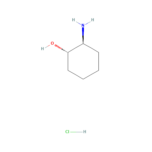 trans-2-Aminocyclo hexanol hydrochloride (CAS: 13374-30-6) - Chemical Structure and Molecular Formula 
