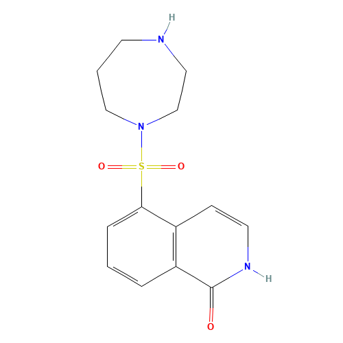 1-[(1,2-DIHYDRO-1-OXO-5-ISOQUINOLINYL)SULFONYL]HEXAHYDRO-1H-1,4-DIAZEPINE (CAS: 105628-72-6) - Chemical Structure and Molecular Formula 